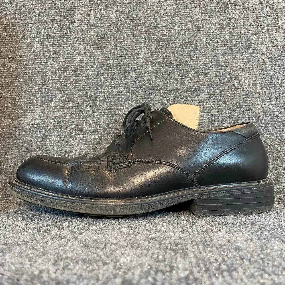 Florsheim Comfortech Black Leather Oxford Dress Shoes Mens 9 Classic Lace Up